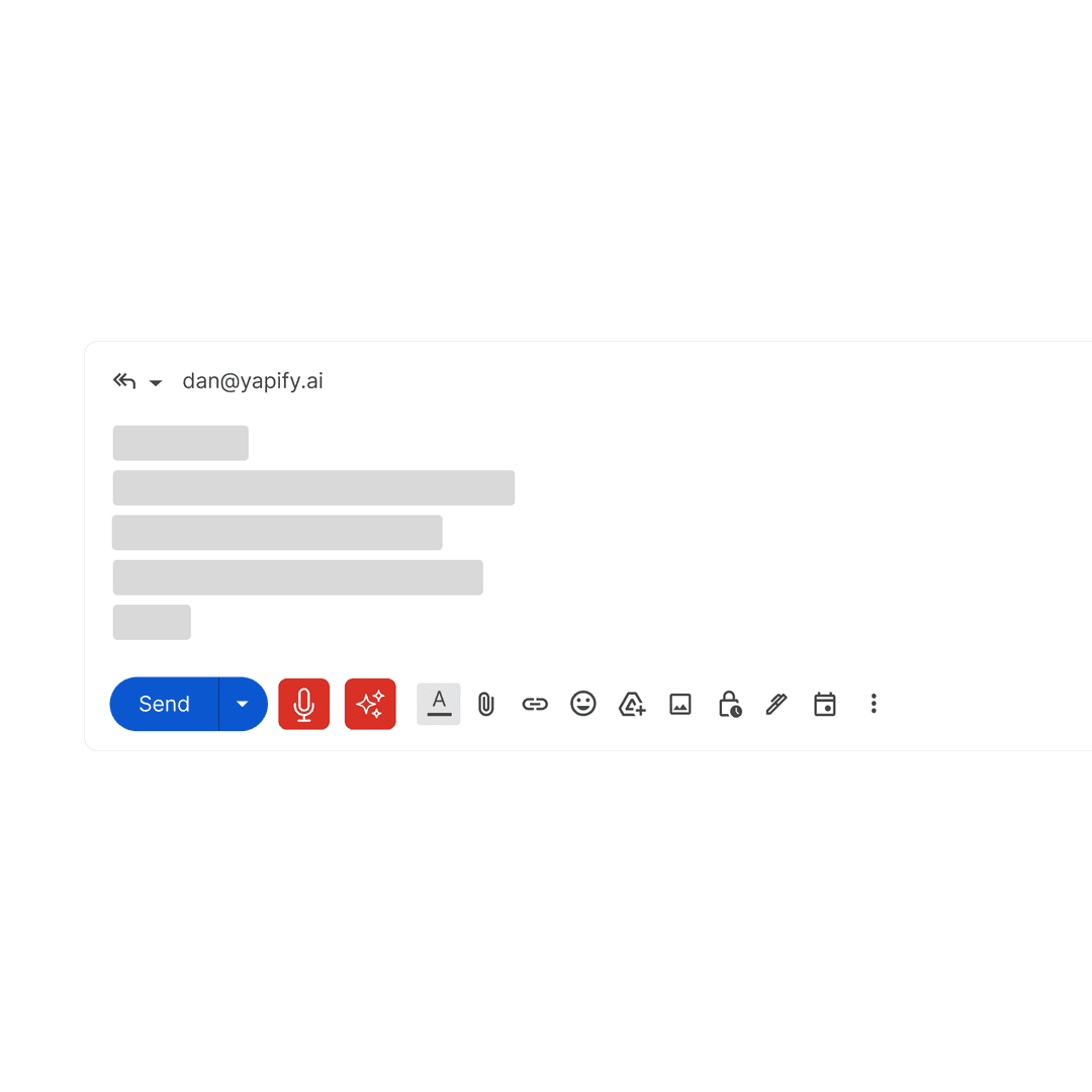 Formatted emails ready to send